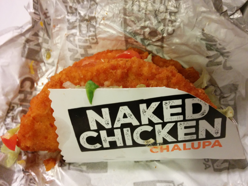 Illustration for article titled SnackTAYku: Taco Bell's "Naked Chicken Chalupa" Might Taste Good But Isn't Any of Those Things.